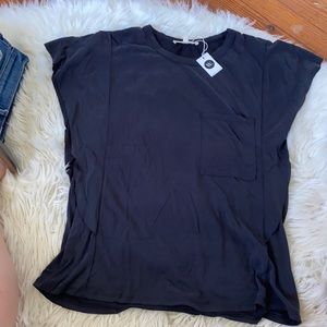 Black T-shirt with open sleeve, tags still on!